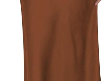 Women's Leopard Print Satin Maxi Skirt High Waisted Elastic Waistband Silk A-Line Casual Party  Summer Long Skirts