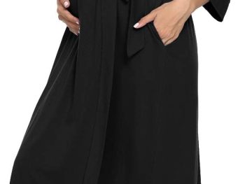 Women's Maternity Sleepwear,Labor/Delivery/Nursing/Hospital Nightgown Kimono Robes Long Pregnancy Loungewear