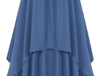 Maxi Skirt for Women Summer Boho Elastic High Waist Pleated A-Line Flowy Ruffle Swing Tiered Long Beach Skirt Dress