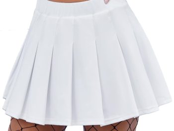 Women's Short Pleated Skirt – High-Waisted Flared Tennis Skirt