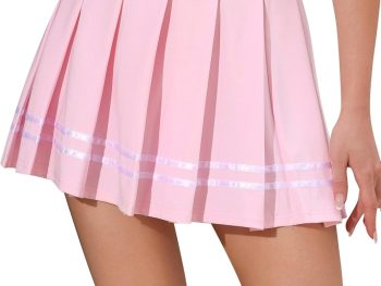 Women's High-Waisted Pleated Mini Skirt