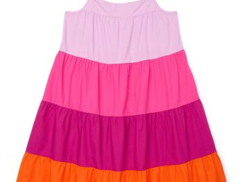 Girls Tiered Colorblock Dress, Sizes 4-18 & Plus