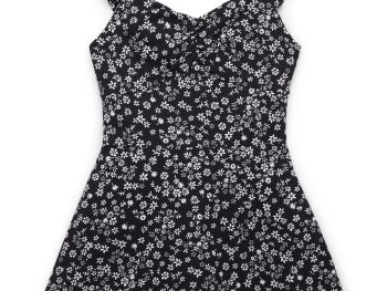 Tween Girls Flutter Sleeve Scooter Dress, Sizes 4-18