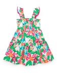 by  Girls Cotton Smocked Dress with Flutter Straps, Sizes 4-18